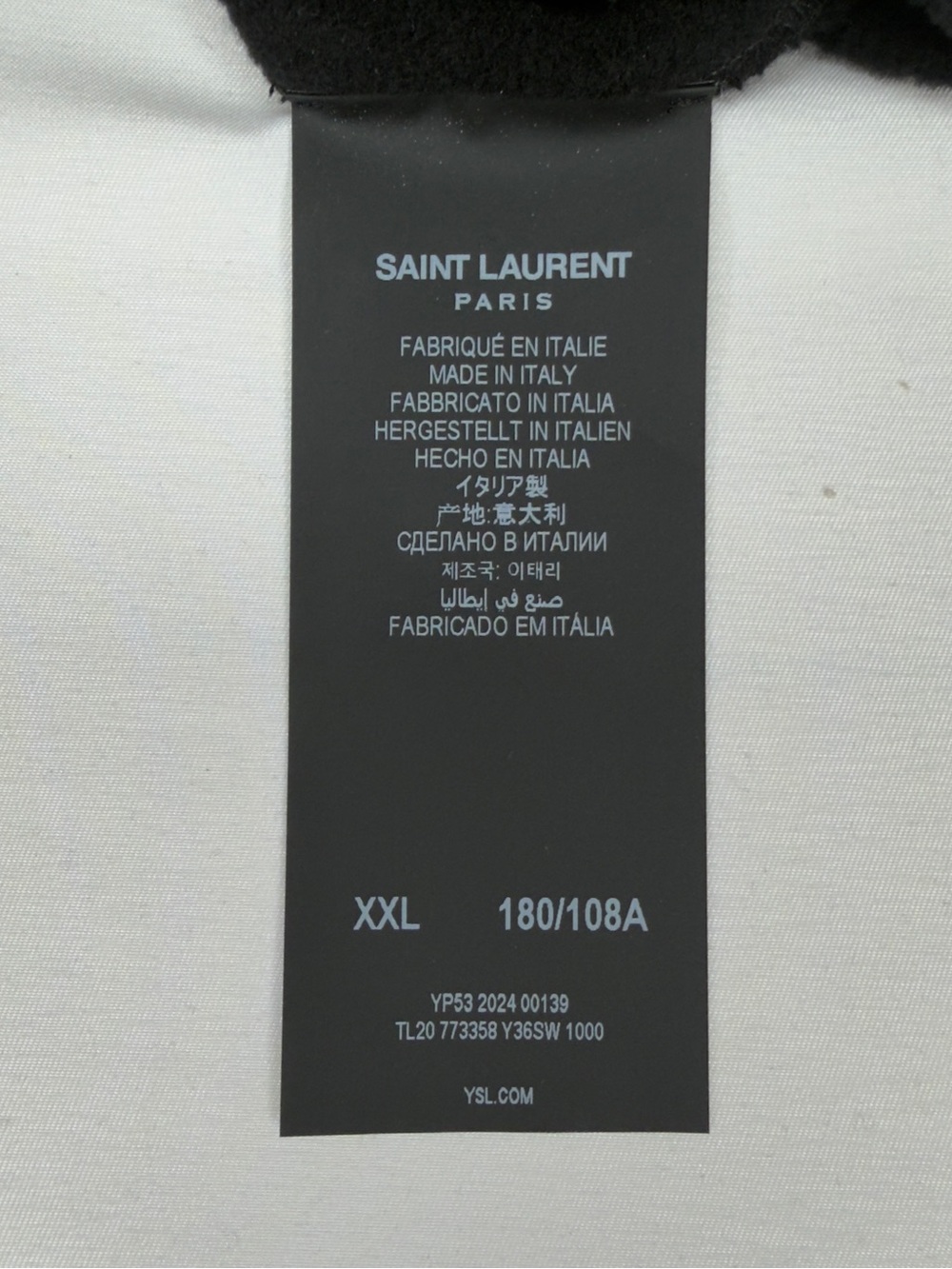 Saint Laurent Triangle Logo Hoodie XXL 773358 - Picture 11 of 11